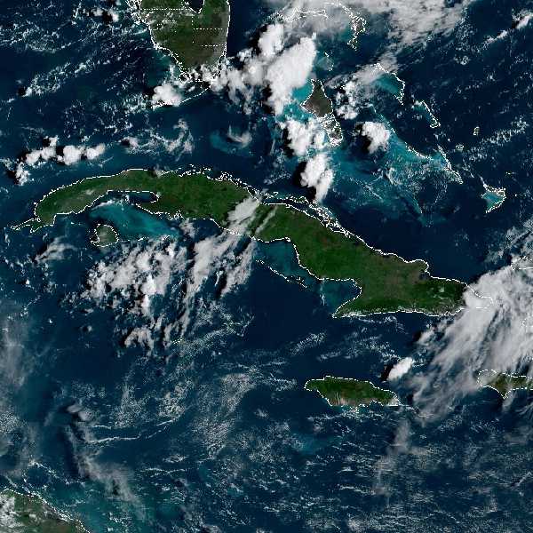 météo tropicale : Image satellite .