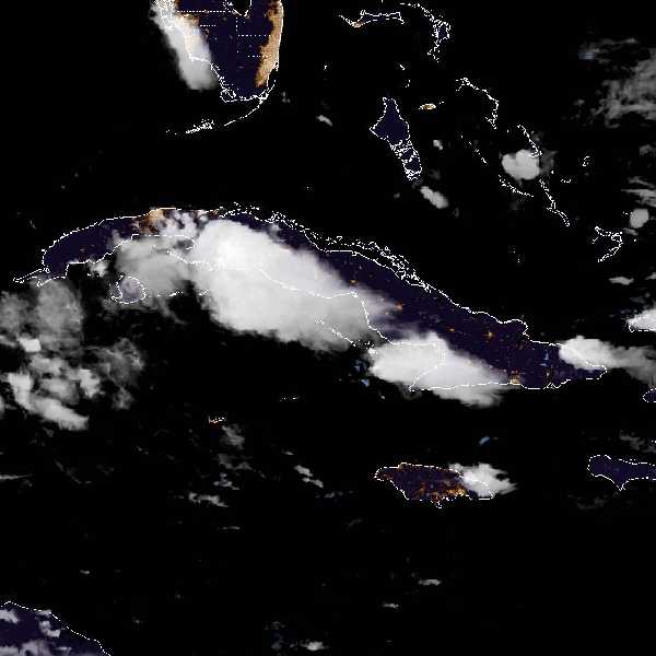 météo tropicale : Image satellite .