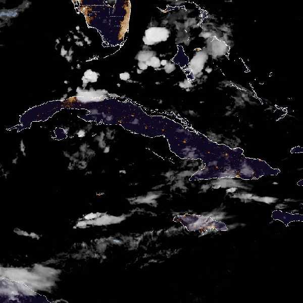 météo tropicale : Image satellite .