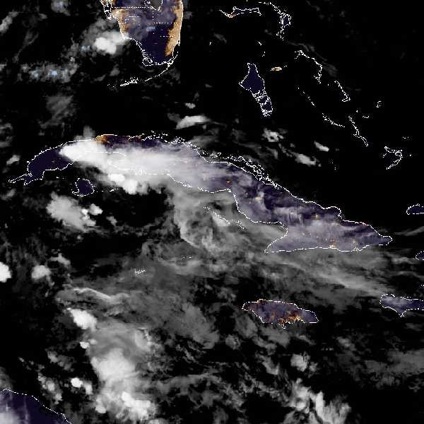 météo tropicale : Image satellite .