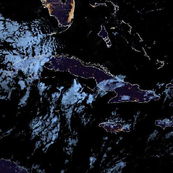 météo tropicale : Image satellite .