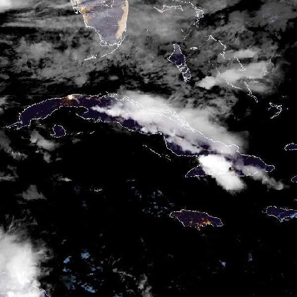 météo tropicale : Image satellite .