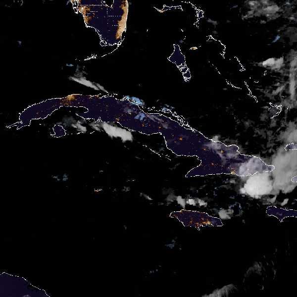météo tropicale : Image satellite .