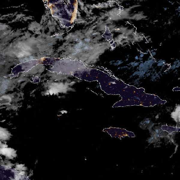 météo tropicale : Image satellite .