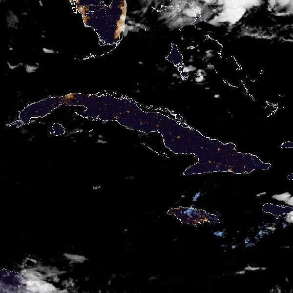 météo tropicale : Image satellite .