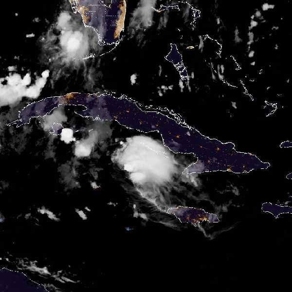 météo tropicale : Image satellite .
