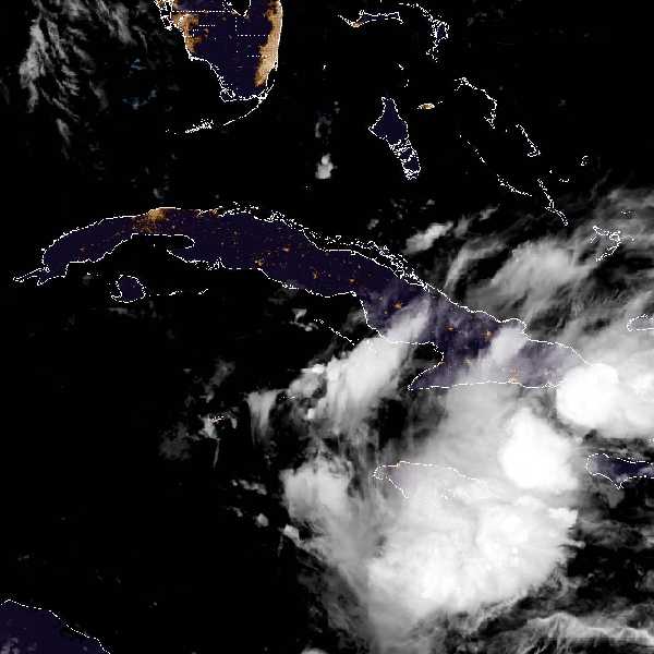 météo tropicale : Image satellite .