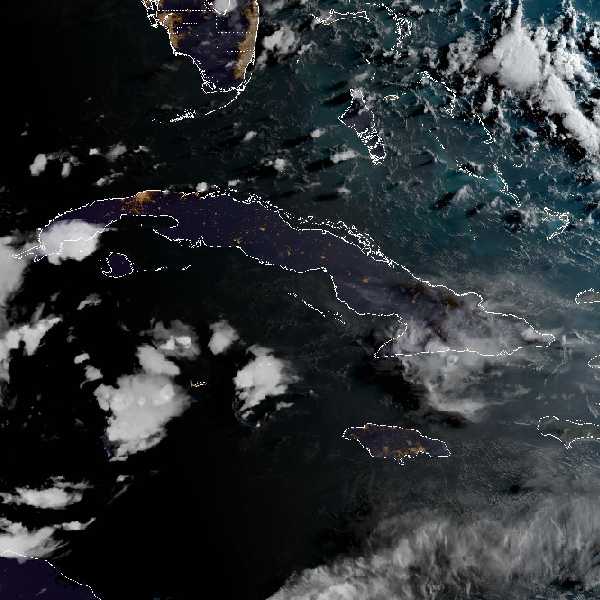 météo tropicale : Image satellite .
