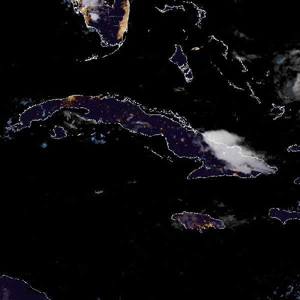 météo tropicale : Image satellite .