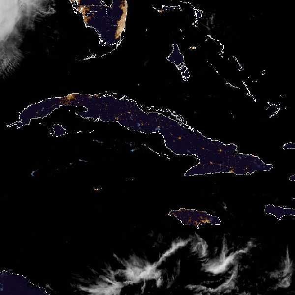 météo tropicale : Image satellite .