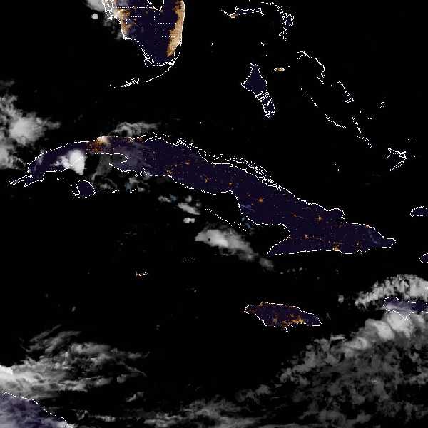 météo tropicale : Image satellite .