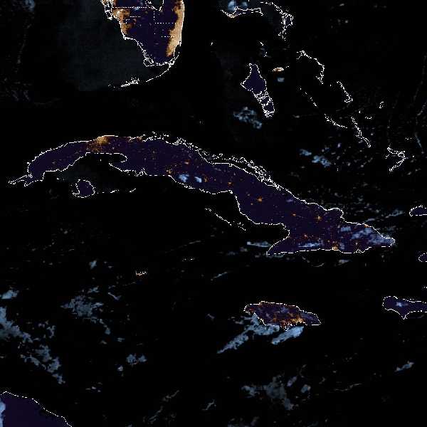 météo tropicale : Image satellite .
