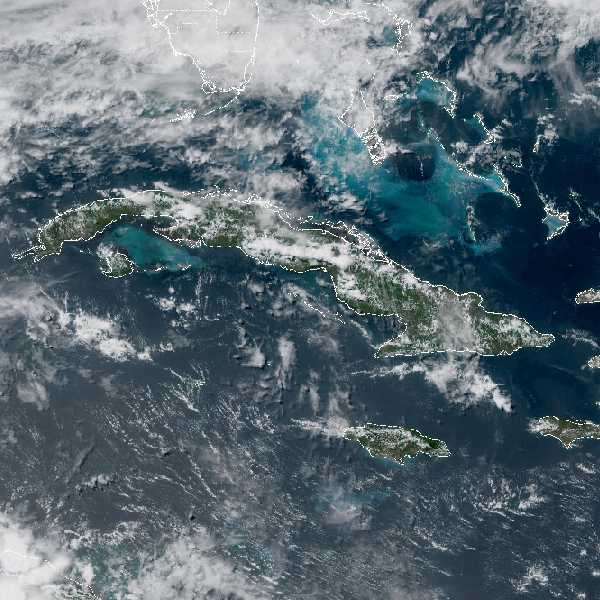 météo tropicale : Image satellite .