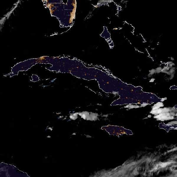 météo tropicale : Image satellite .