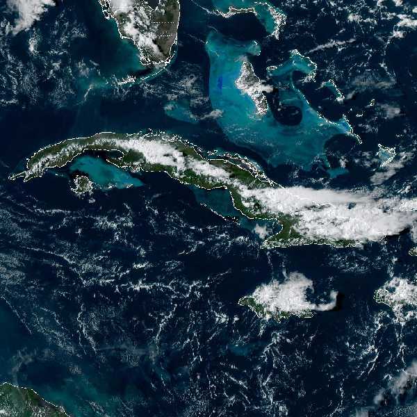 météo tropicale : Image satellite .