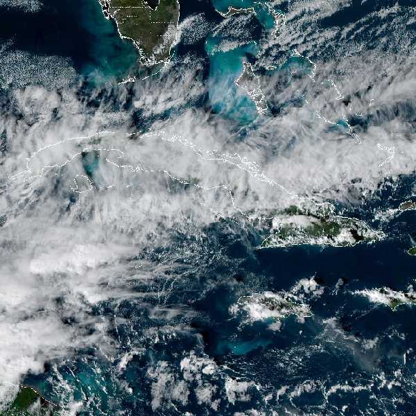 météo tropicale : Image satellite .