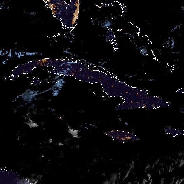 météo tropicale : Image satellite .