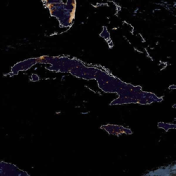 météo tropicale : Image satellite .