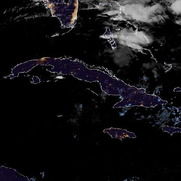 météo tropicale : Image satellite .