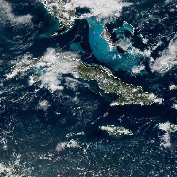 météo tropicale : Image satellite .