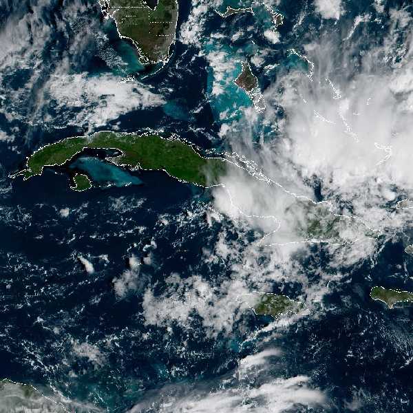 météo tropicale : Image satellite .