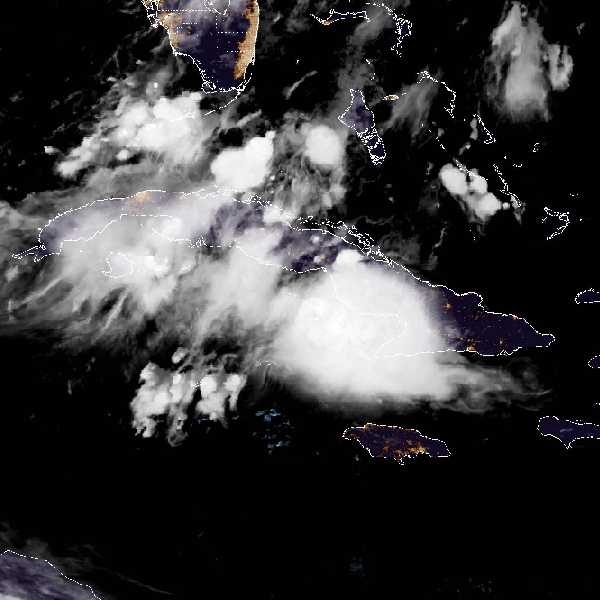 météo tropicale : Image satellite .