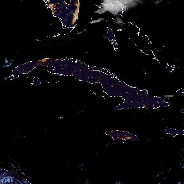 météo tropicale : Image satellite .