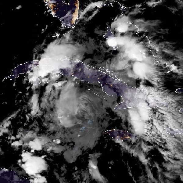 météo tropicale : Image satellite .