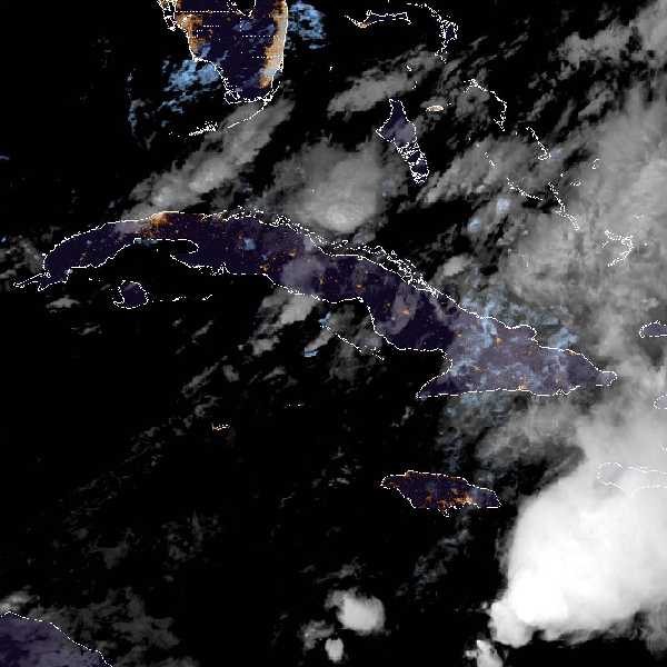 météo tropicale : Image satellite .