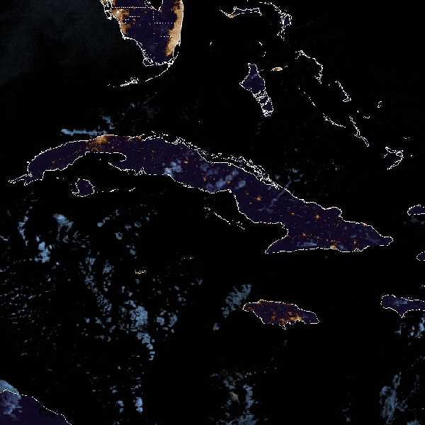 météo tropicale : Image satellite .