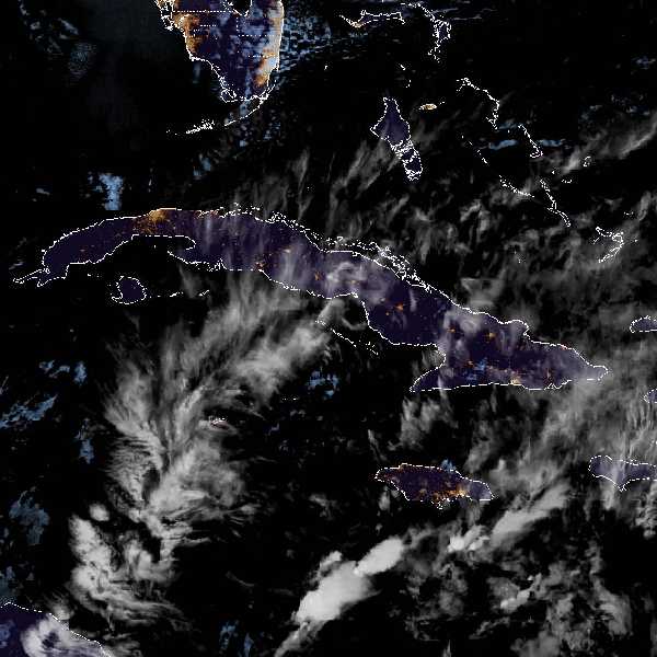 météo tropicale : Image satellite .