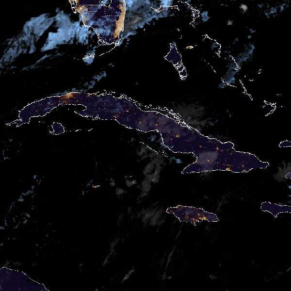 météo tropicale : Image satellite .