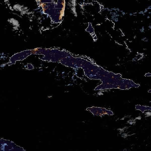 météo tropicale : Image satellite .