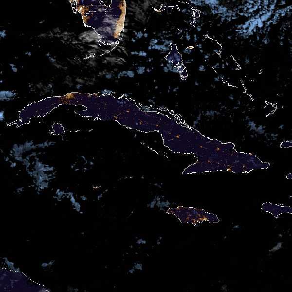 météo tropicale : Image satellite .