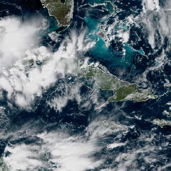 météo tropicale : Image satellite .