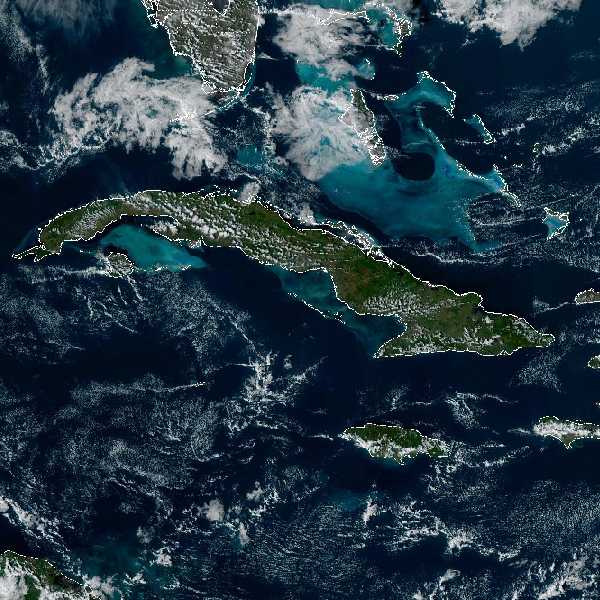 météo tropicale : Image satellite .