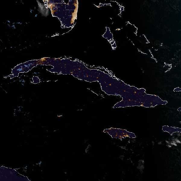 météo tropicale : Image satellite .