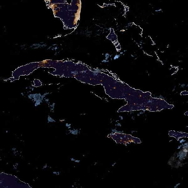 météo tropicale : Image satellite .