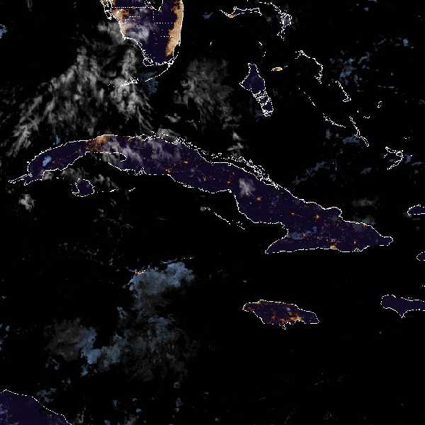 météo tropicale : Image satellite .