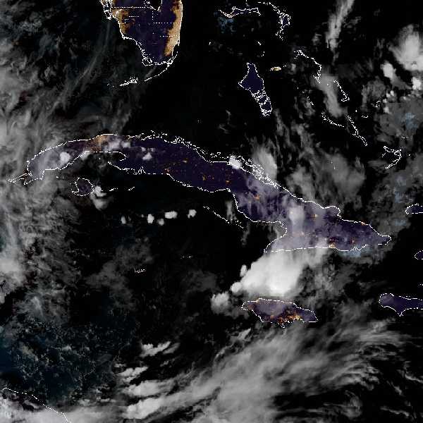 météo tropicale : Image satellite .