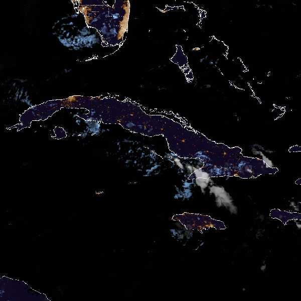 météo tropicale : Image satellite .