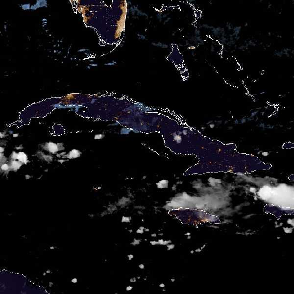 météo tropicale : Image satellite .