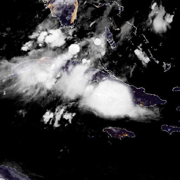 météo tropicale : Image satellite .