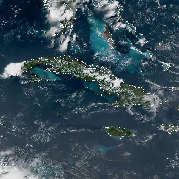 météo tropicale : Image satellite .