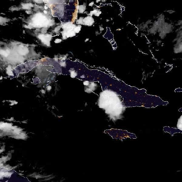 météo tropicale : Image satellite .