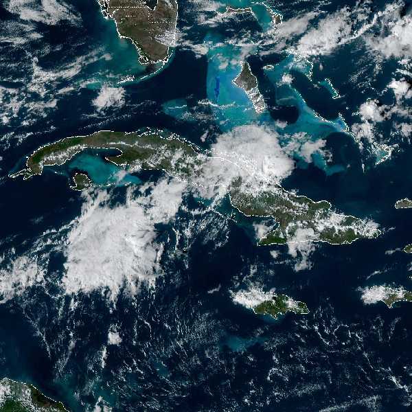 météo tropicale : Image satellite .