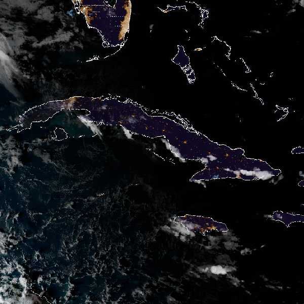 météo tropicale : Image satellite .