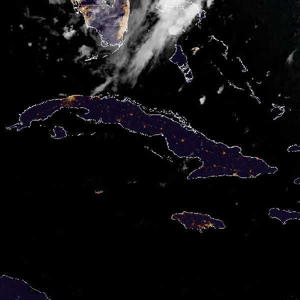 météo tropicale : Image satellite .