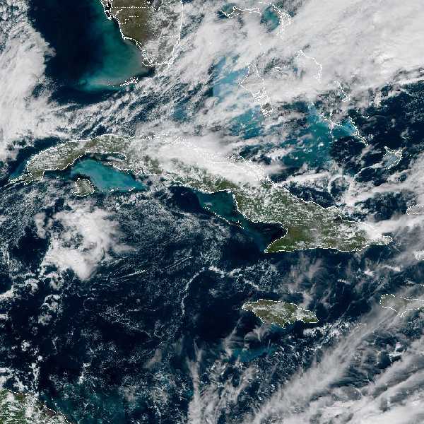 météo tropicale : Image satellite .