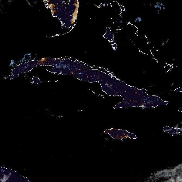 météo tropicale : Image satellite .